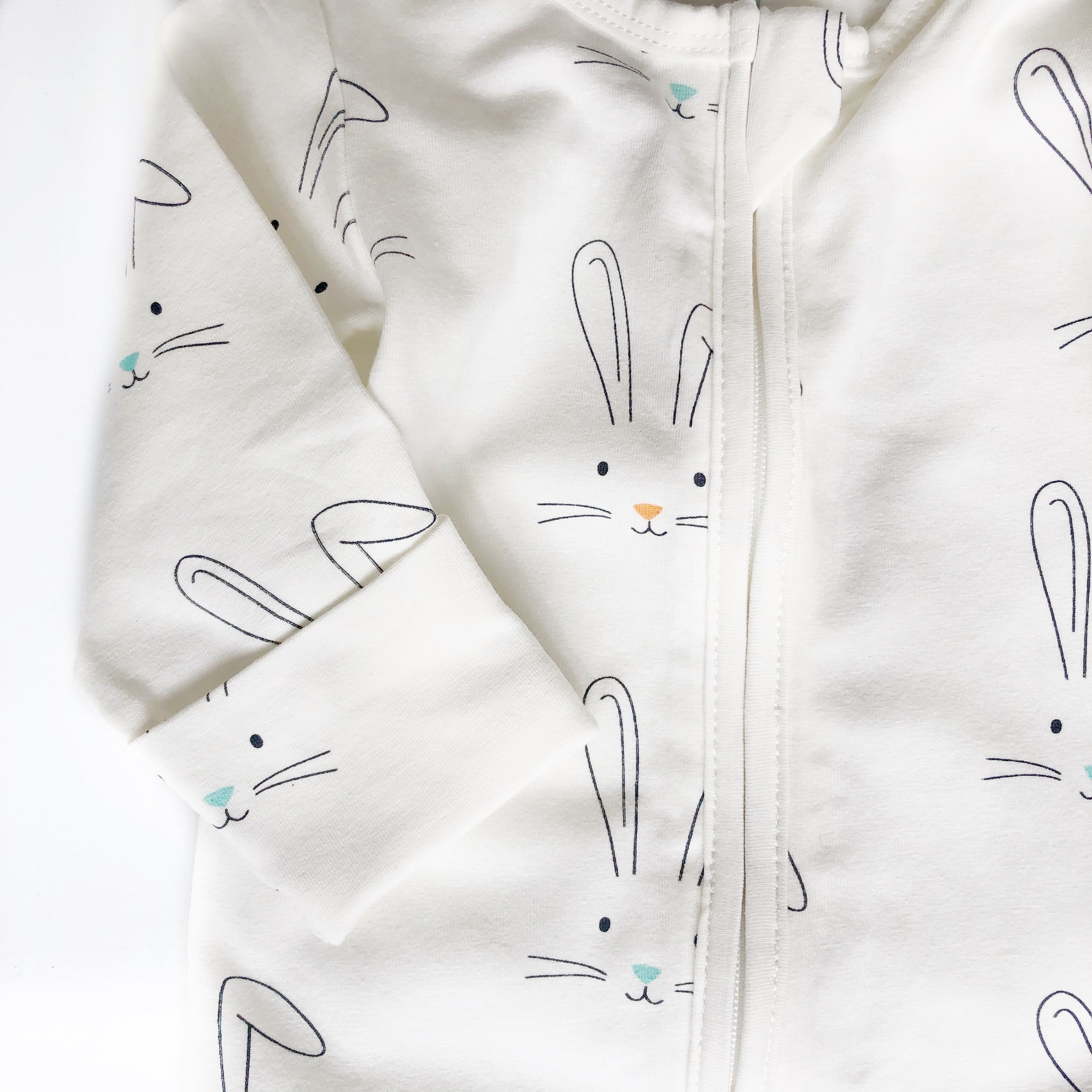 Bears & Bunnies Twin Pack Zipped Babygrow