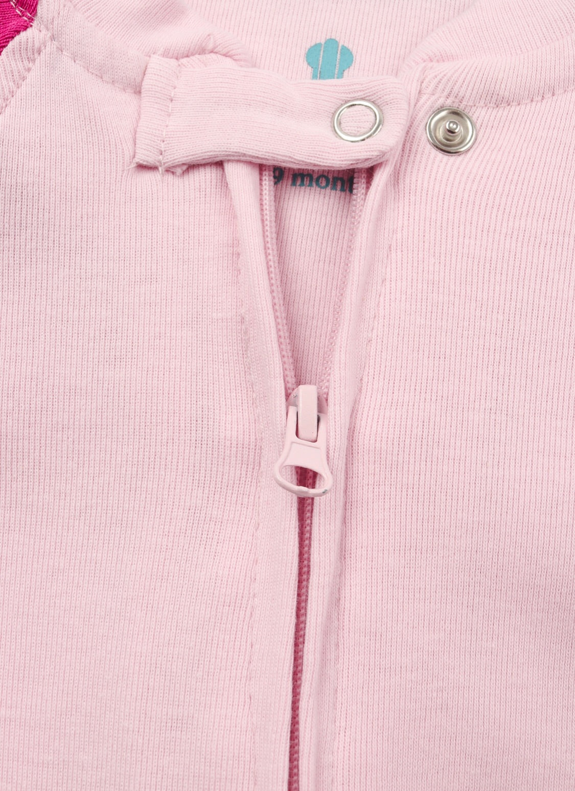 Baby Pink and Pink Zipped Babygrow