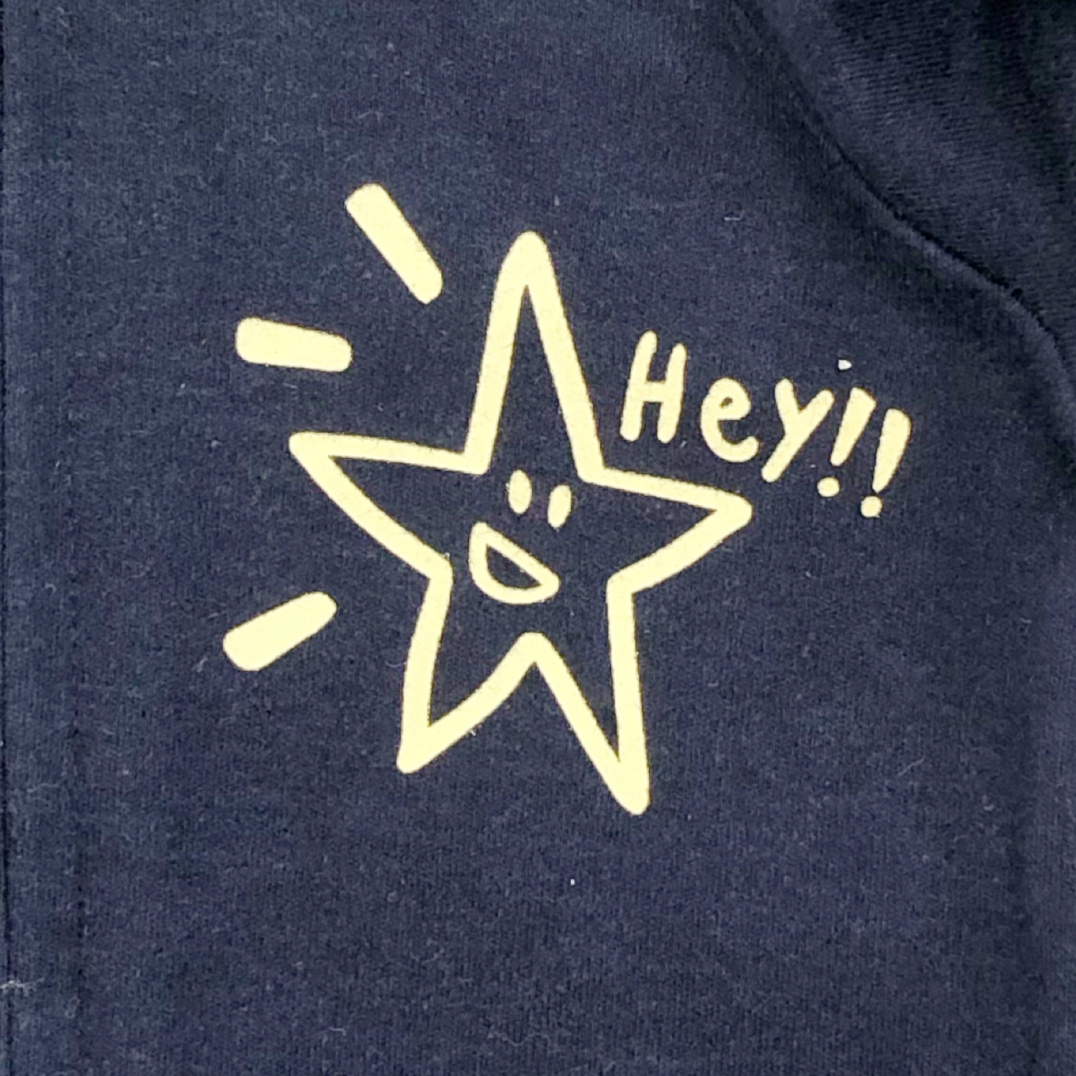 Navy One Star Print Zipped Babygrow