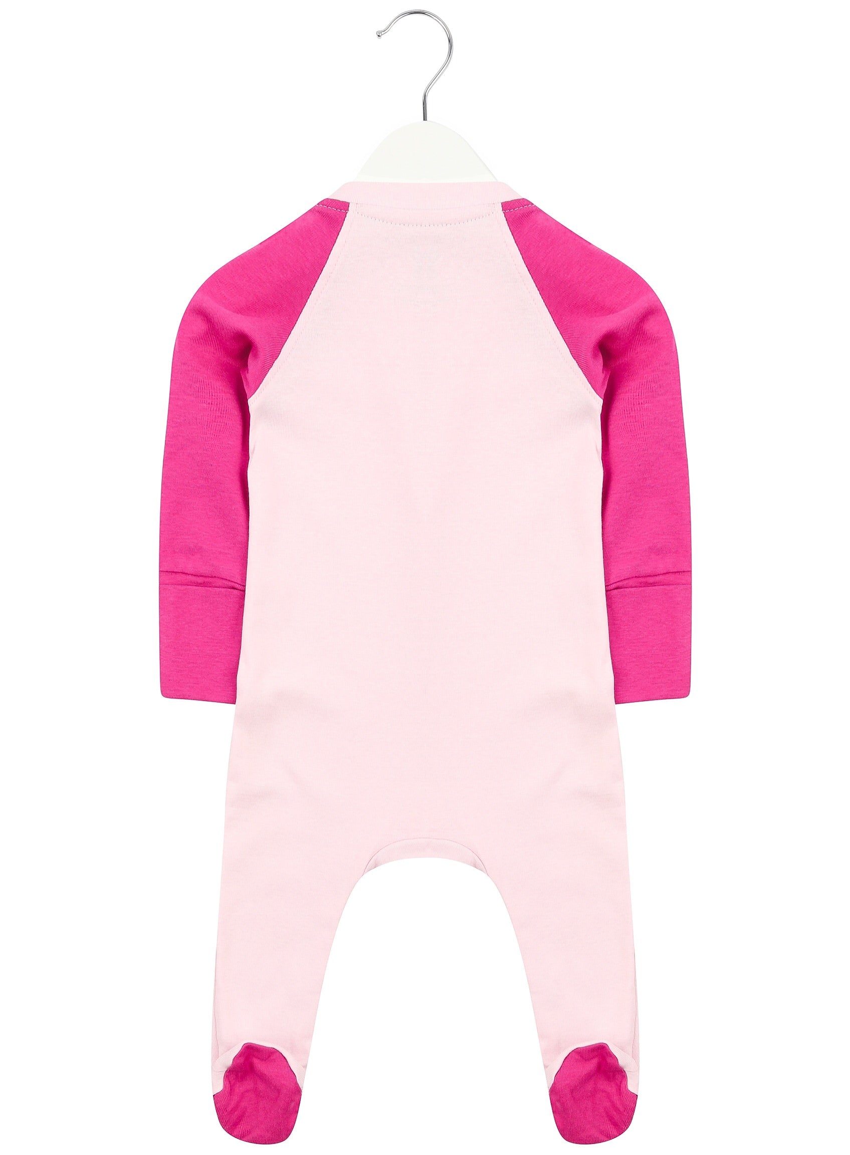 Baby Pink and Pink Zipped Babygrow