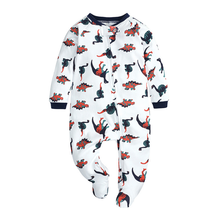 Dinosaur Printed Zipped Babygrow