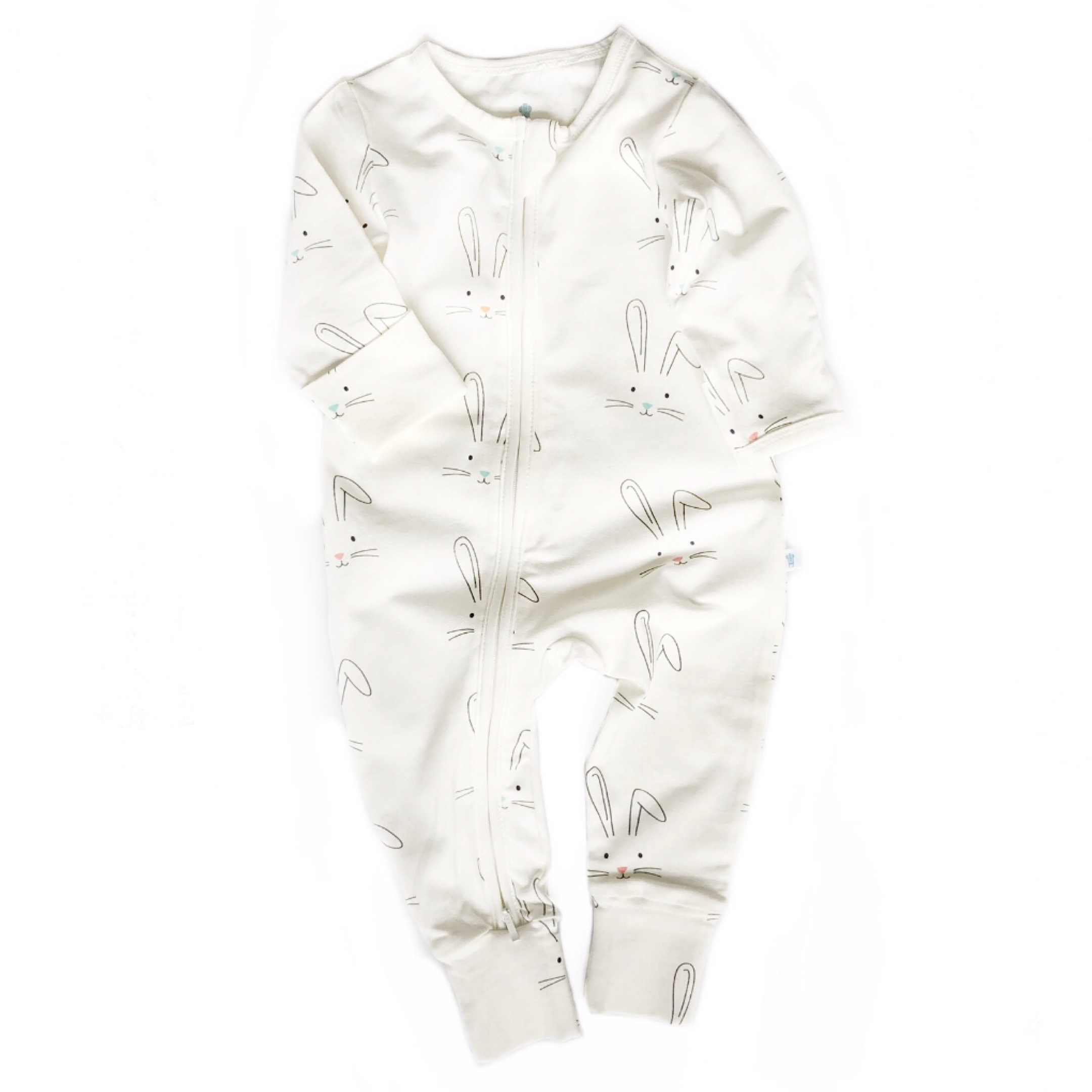Bears & Bunnies Twin Pack Zipped Babygrow