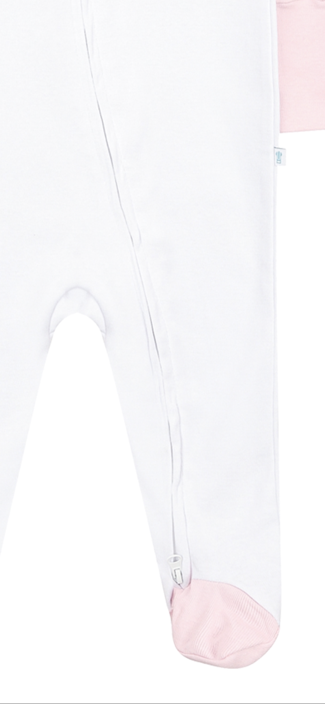 Baby Pink Twin Pack Zipped Babygrow