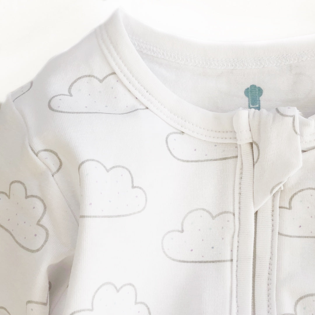 Clouds & Rainbows Twin Pack Zipped Babygrow